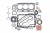 Ремкомплект двигателя Komatsu/ Yanmar 3D72-1/ 3T72HL 721454-92605 (асбест)
