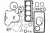 Ремкомплект двигателя Kubota V1405, V1405-KA 16285-99352