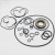Комплект уплотнений гидронасоса Komatsu PC30UU-3, PC30MRX-1, PC30MR-1 708-1S-00150
