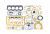 Ремкомплект двигателя Mitsubishi/ Iseki S4K-OLD 34294-00011