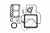 Ремкомплект двигателя Kubota B6000 ZL600 66591-51160