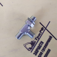 Переходник Тройник Штуцер BSP1/4" штуцер - BSP1/4" штуцер контргайка(o-ring) - BSP1/4" Переходник Тройник Штуцер BSP1/4" штуцер - BSP1/4" штуцер контргайка(o-ring) - BSP1/4"