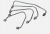 Комплект топливных трубок KUBOTA V1903 V2003 V2203 V2403 19077-53714